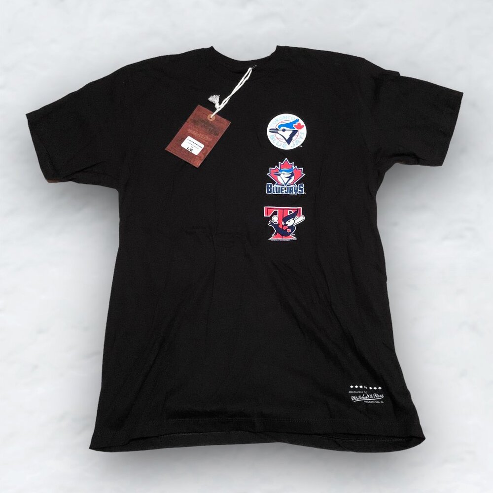 Toronto Blue Jays MLB Mitchell and Ness T-Shirt NWT - Picture 1 of 3